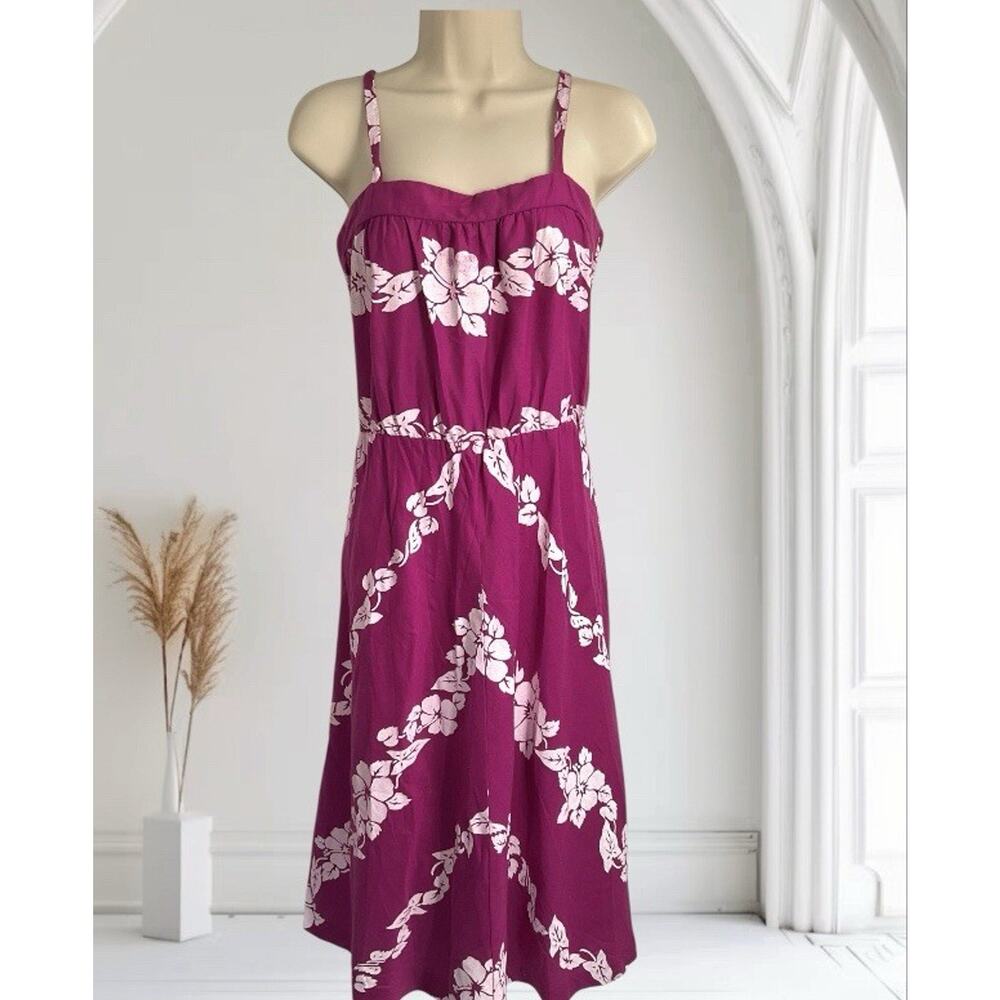 Vintage Young Hawaii Aloha Dress Medium Hawaiian Floral